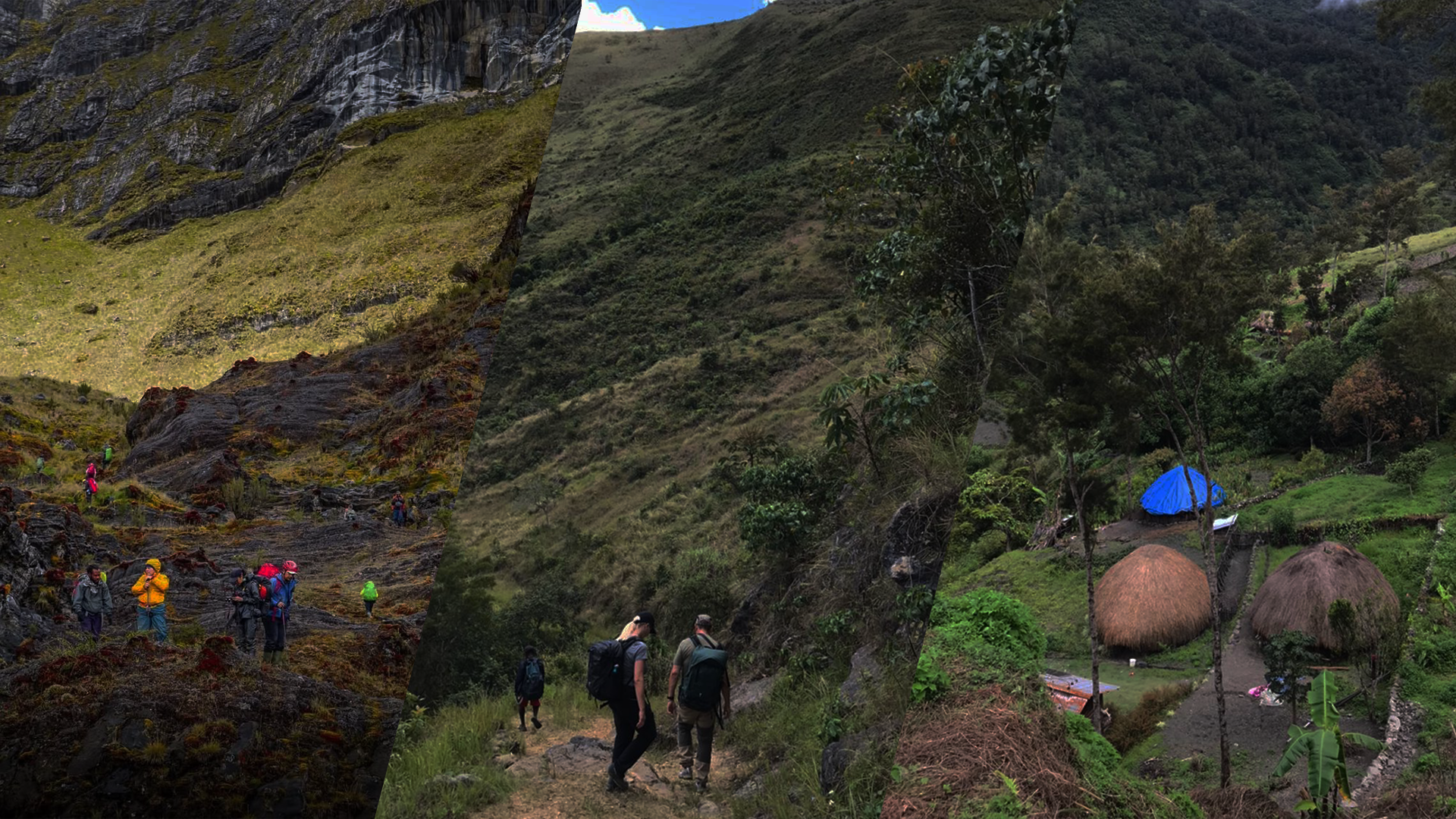 Breathtaking view of Baliem Valley mountains in Papua, Indonesia